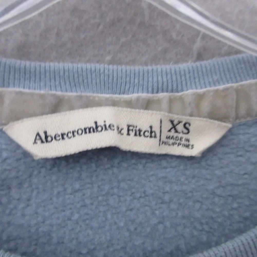 Abercrombie & Fitch‎ Crewneck Sweatshirt Women XS Y2K Velvet Side Stripe Sporty
